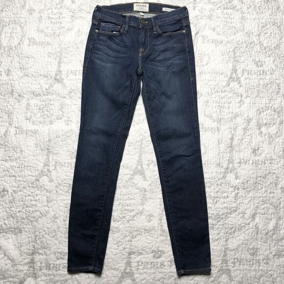 Frame Denim Denim - FRAME Le Skinny De Jeanne Cropped Women's 25 Skinny Mid-Rise Stretch Denim Pants